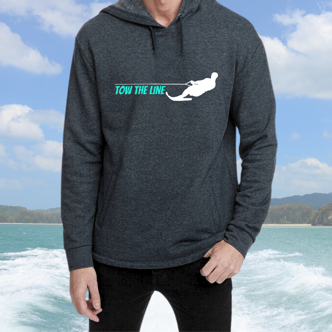 TOW THE LINE MALE WATER SKIER PREMIUM PULLOVER UNISEX HOODIE