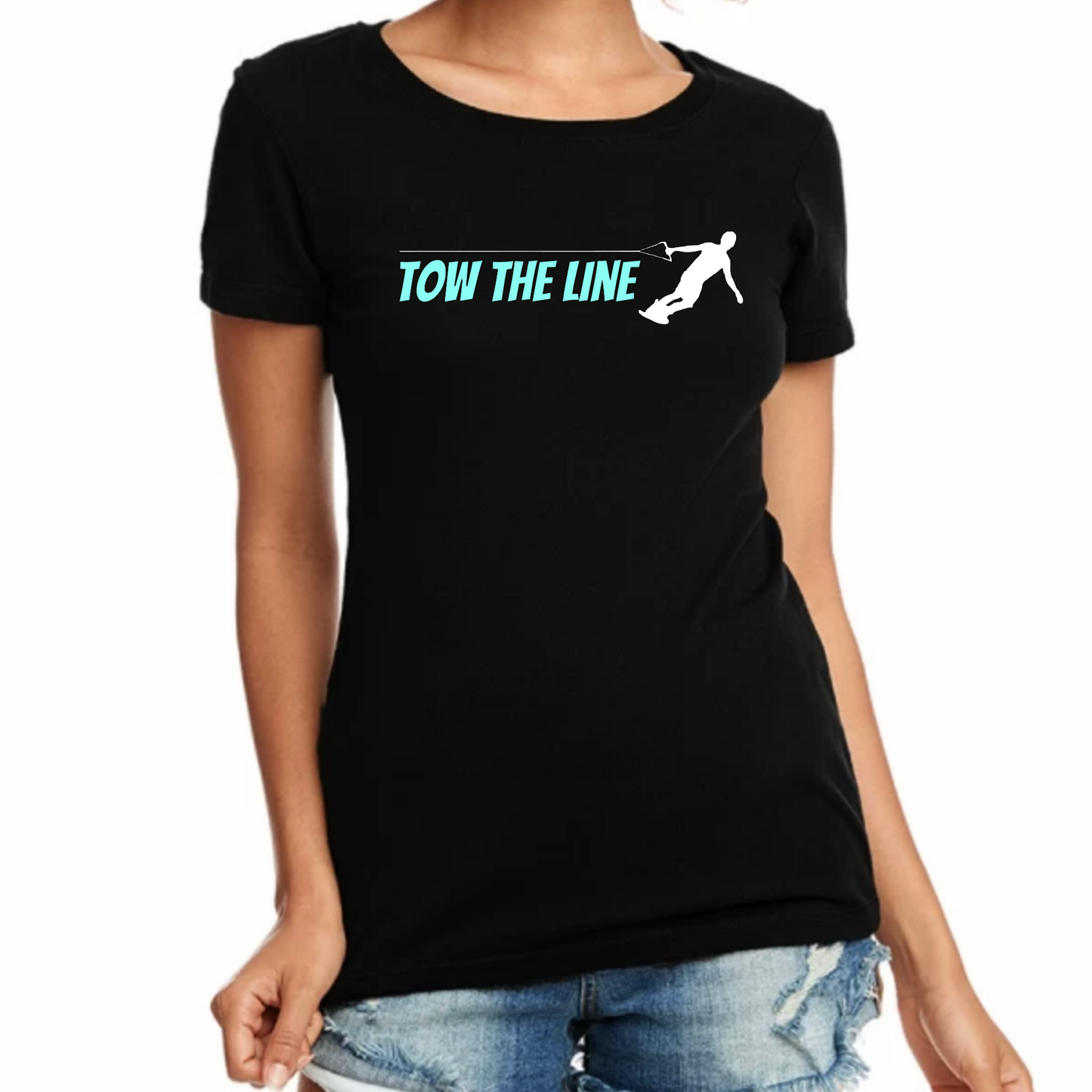 TOW THE LINE PREMIUM WOMEN'S CREW T-SHIRT
