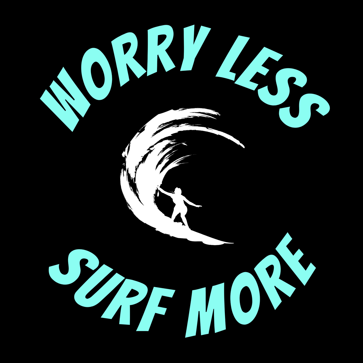 WORRY LESS, SURF MORE PREMIUM PULLOVER UNISEX HOODIE