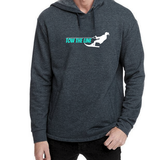 TOW THE LINE FEMALE WATER SKIER PREMIUM PULLOVER UNISEX HOODIE