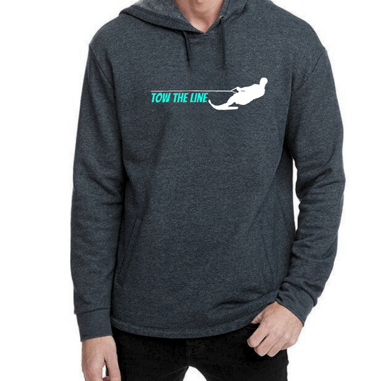 TOW THE LINE MALE WATER SKIER PREMIUM PULLOVER UNISEX HOODIE