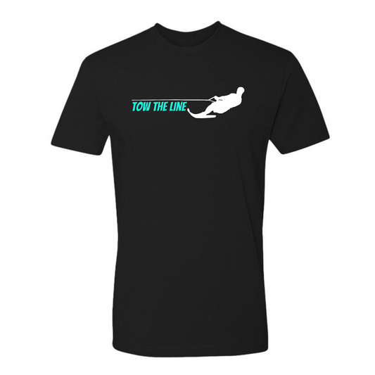 TOW THE LINE MALE WATER SKIER PREMIUM UNISEX CREW T-SHIRT
